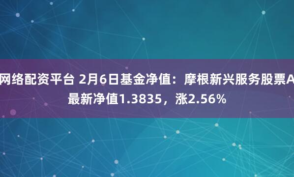 网络配资平台 2月6日基金净值：摩根新兴服务股票A最新净值1.3835，涨2.56%