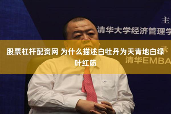 股票杠杆配资网 为什么描述白牡丹为天青地白绿叶红筋