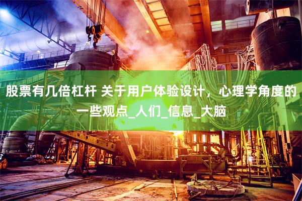 股票有几倍杠杆 关于用户体验设计，心理学角度的一些观点_人们_信息_大脑