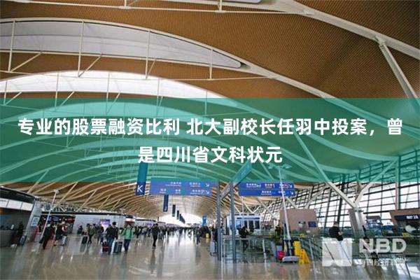 专业的股票融资比利 北大副校长任羽中投案，曾是四川省文科状元