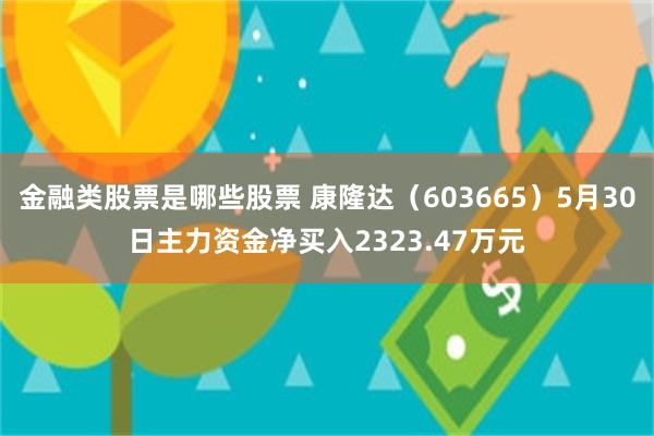 金融类股票是哪些股票 康隆达（603665）5月30日主力资金净买入2323.47万元