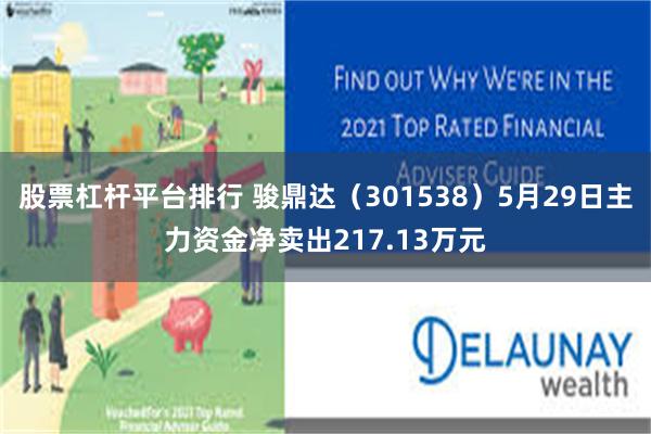 股票杠杆平台排行 骏鼎达（301538）5月29日主力资金净卖出217.13万元