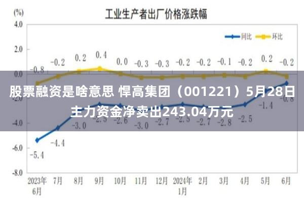 股票融资是啥意思 悍高集团（001221）5月28日主力资金净卖出243.04万元