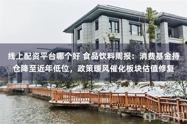 线上配资平台哪个好 食品饮料周报：消费基金持仓降至近年低位，政策暖风催化板块估值修复