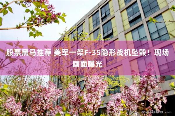 股票黑马推荐 美军一架F-35隐形战机坠毁！现场画面曝光