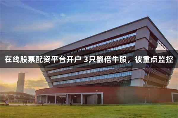在线股票配资平台开户 3只翻倍牛股，被重点监控