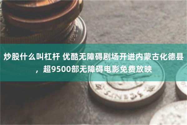 炒股什么叫杠杆 优酷无障碍剧场开进内蒙古化德县，超9500部无障碍电影免费放映