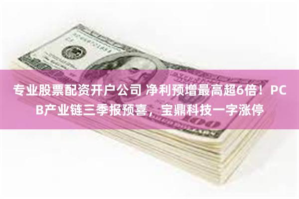专业股票配资开户公司 净利预增最高超6倍！PCB产业链三季报预喜，宝鼎科技一字涨停