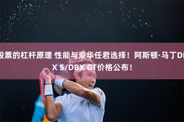 股票的杠杆原理 性能与豪华任君选择！阿斯顿·马丁DBX S/DBX GT价格公布！